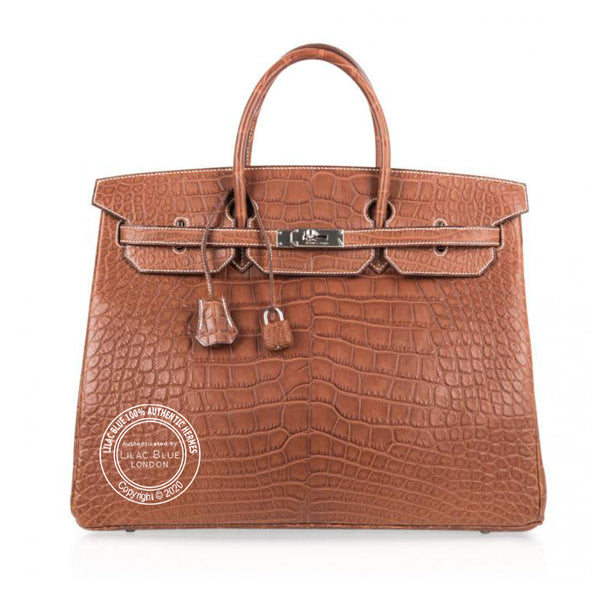 Hermès Birkin 40cm Fauve Matte Alligator PHW