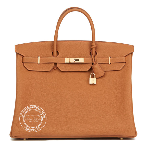 Hermès Birkin 40cm Gold Togo Permabrass - Preloved