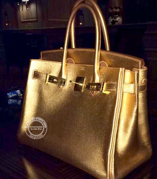 Hermes Birkin 40cm Metallic Gold GHW - Vintage