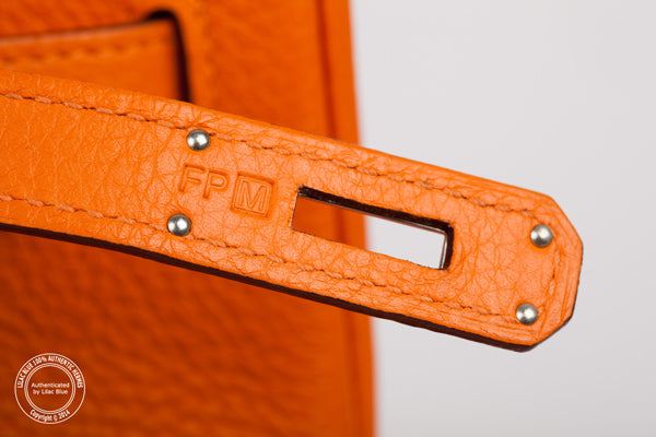 Hermès Birkin 40cm Orange Clemence PHW - Preloved