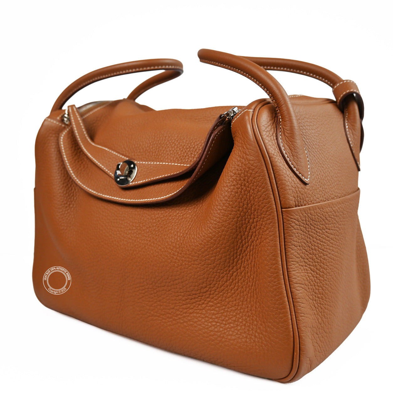 Hermès Lindy 34cm Gold Clemence PHW - Preloved