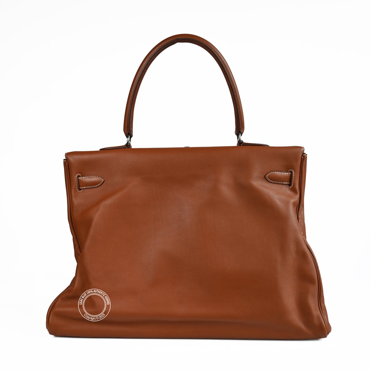 Hermes Kelly 50cm Fauve Relax Sikkim PHW - Preloved