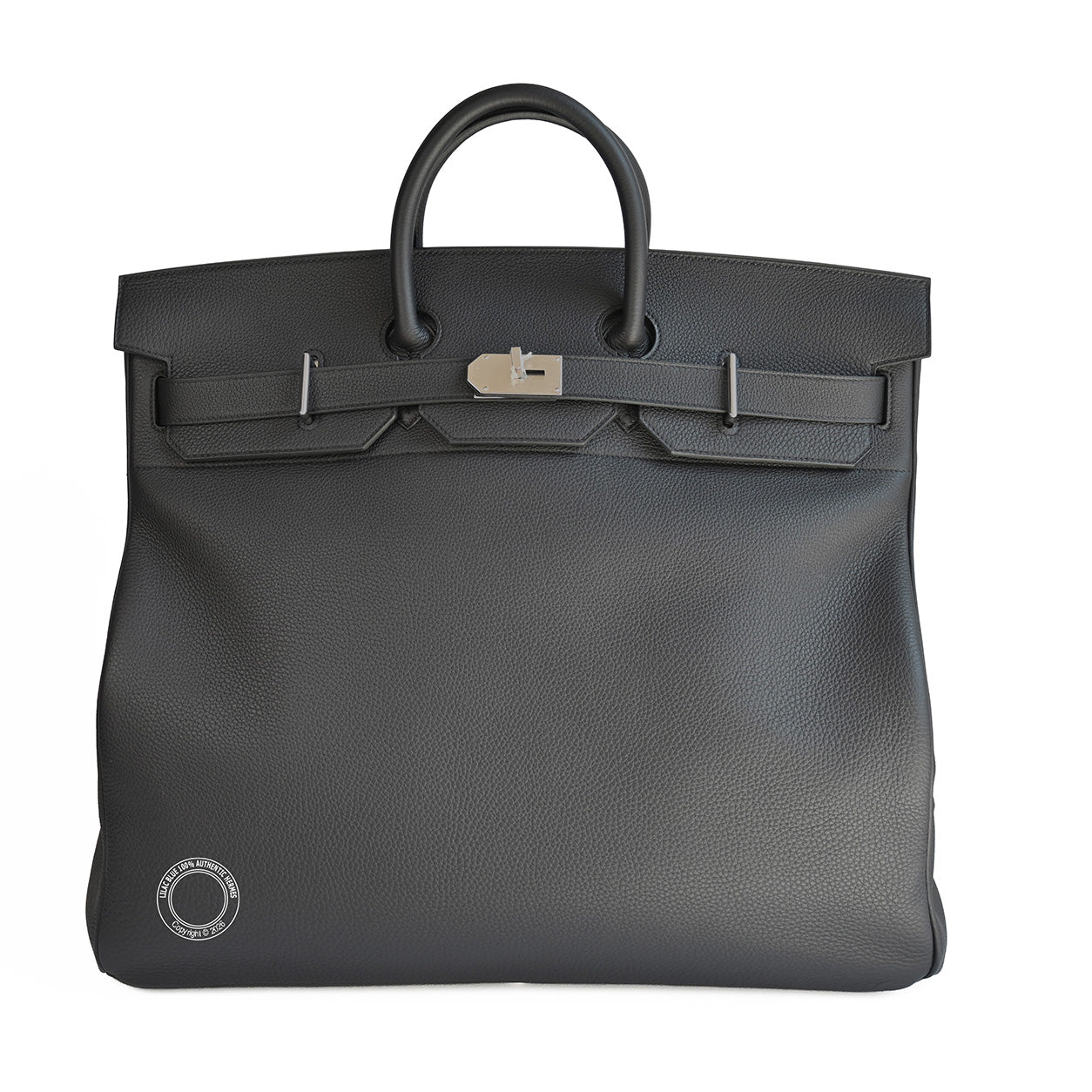 Hermes HAC Birkin 50 in Black togo leather and palladium hardware