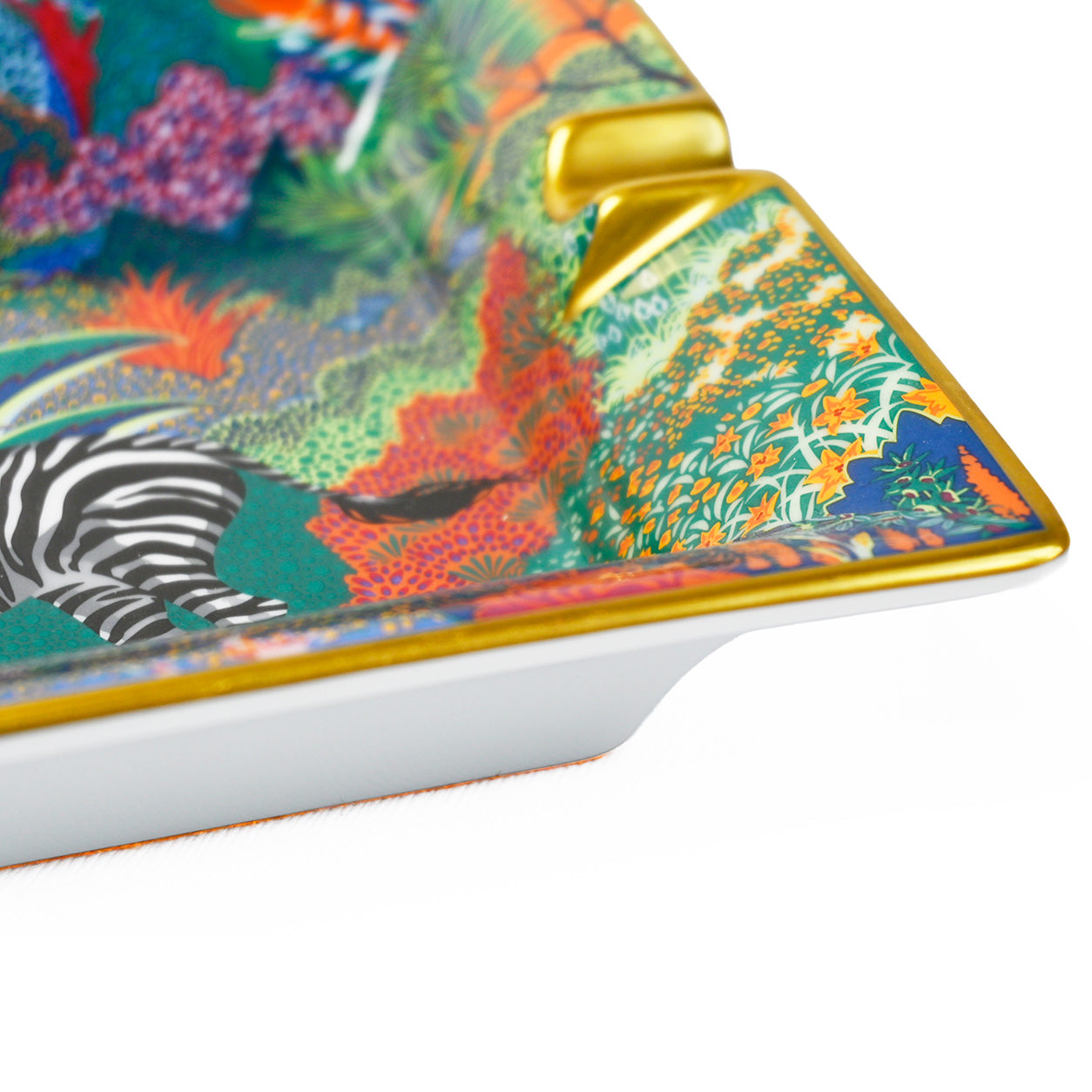 Hermès Ashtray Mountain Zebra in Chlorophylle