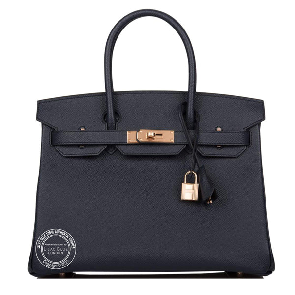 Hermès Birkin 30cm Bleu Indigo Epsom RGHW