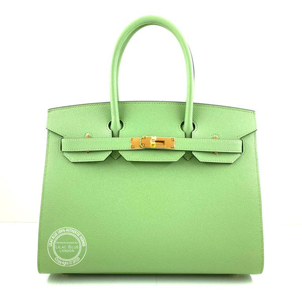 Hermès Birkin 30cm Vert Criquet Sellier Epsom GHW