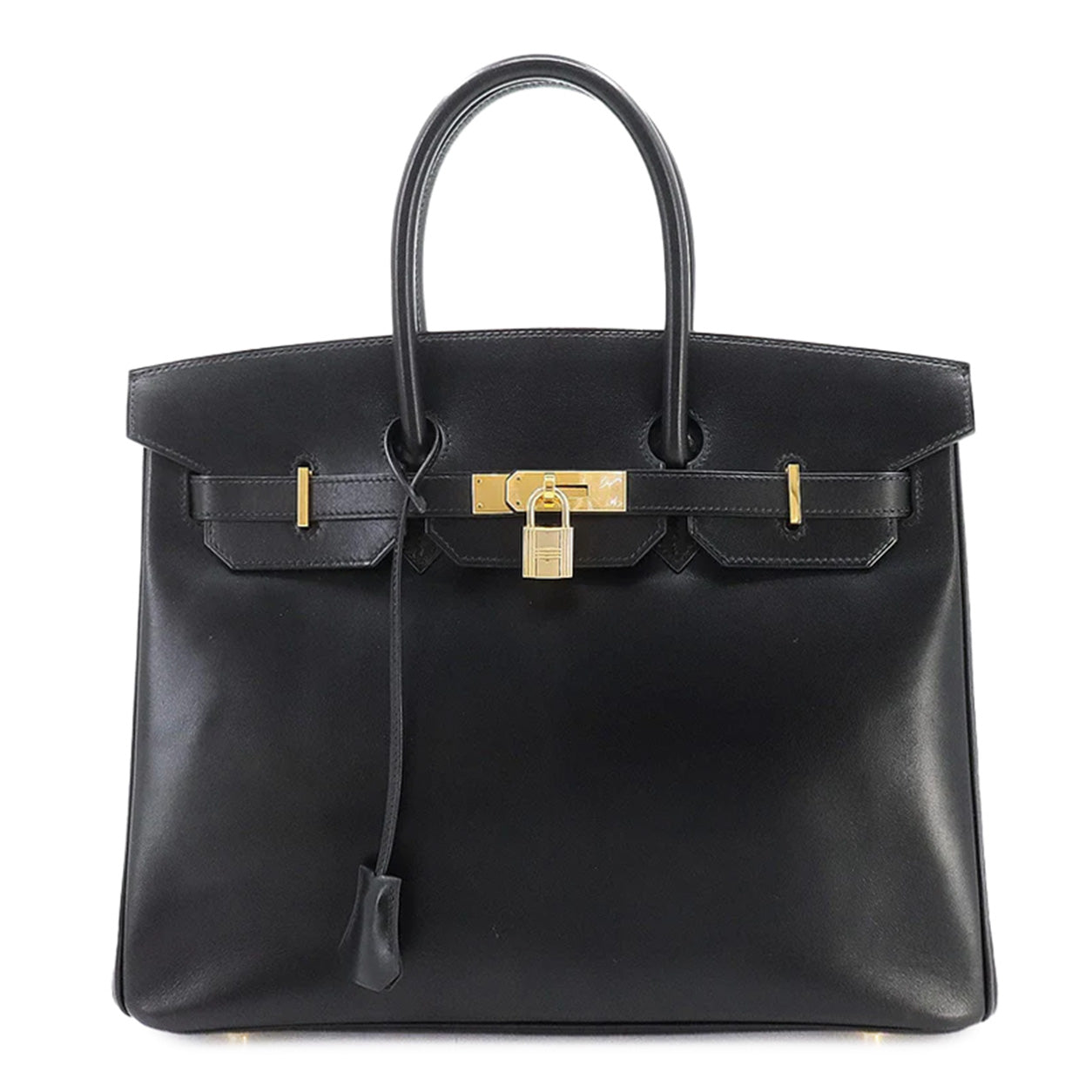 Hermes Birkin 35cm Black Box GHW - Preloved