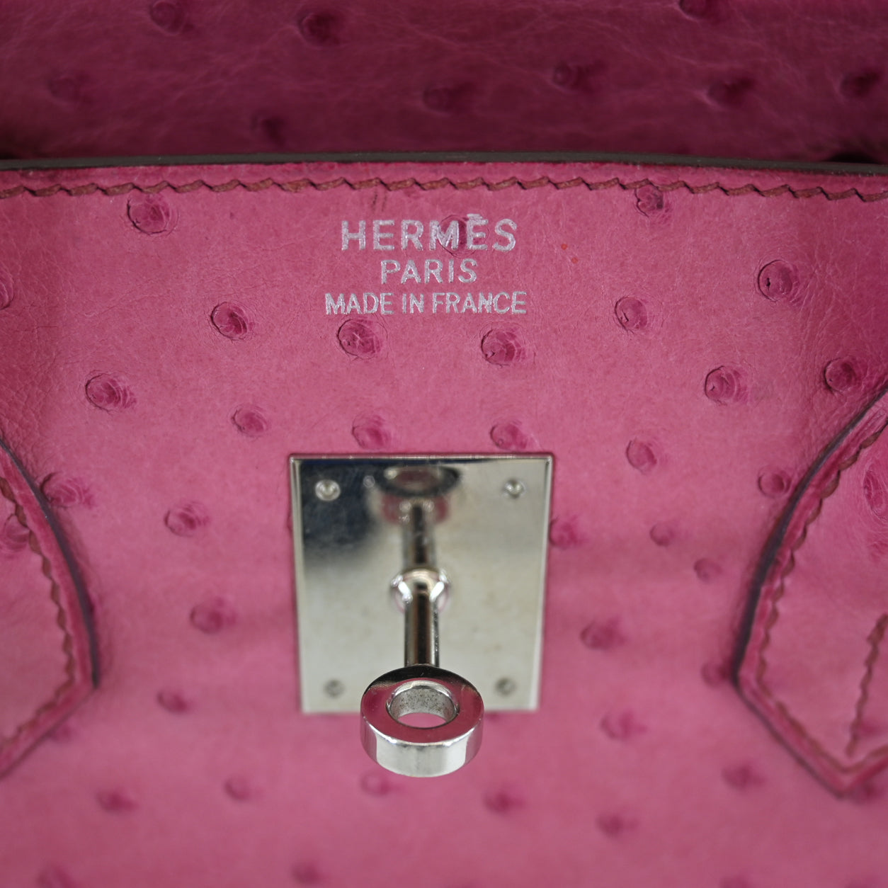 Hermès Birkin 35cm Fuchsia Birkin Ostrich PHW - Preloved