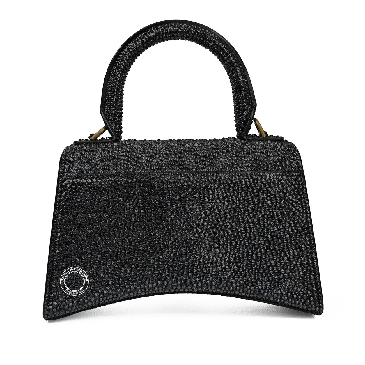 Balenciaga Hourglass XS Black Box with Swarovski Crystals