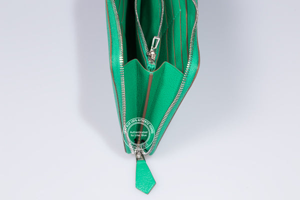 Hermès Azap Wallet in Menthe. Chevre Mysore