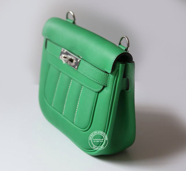 Hermès Berline 21cm Bamboo Mini Tadelakt PHW