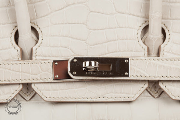 Hermès Birkin 30cm Beton Matte Croc PHW