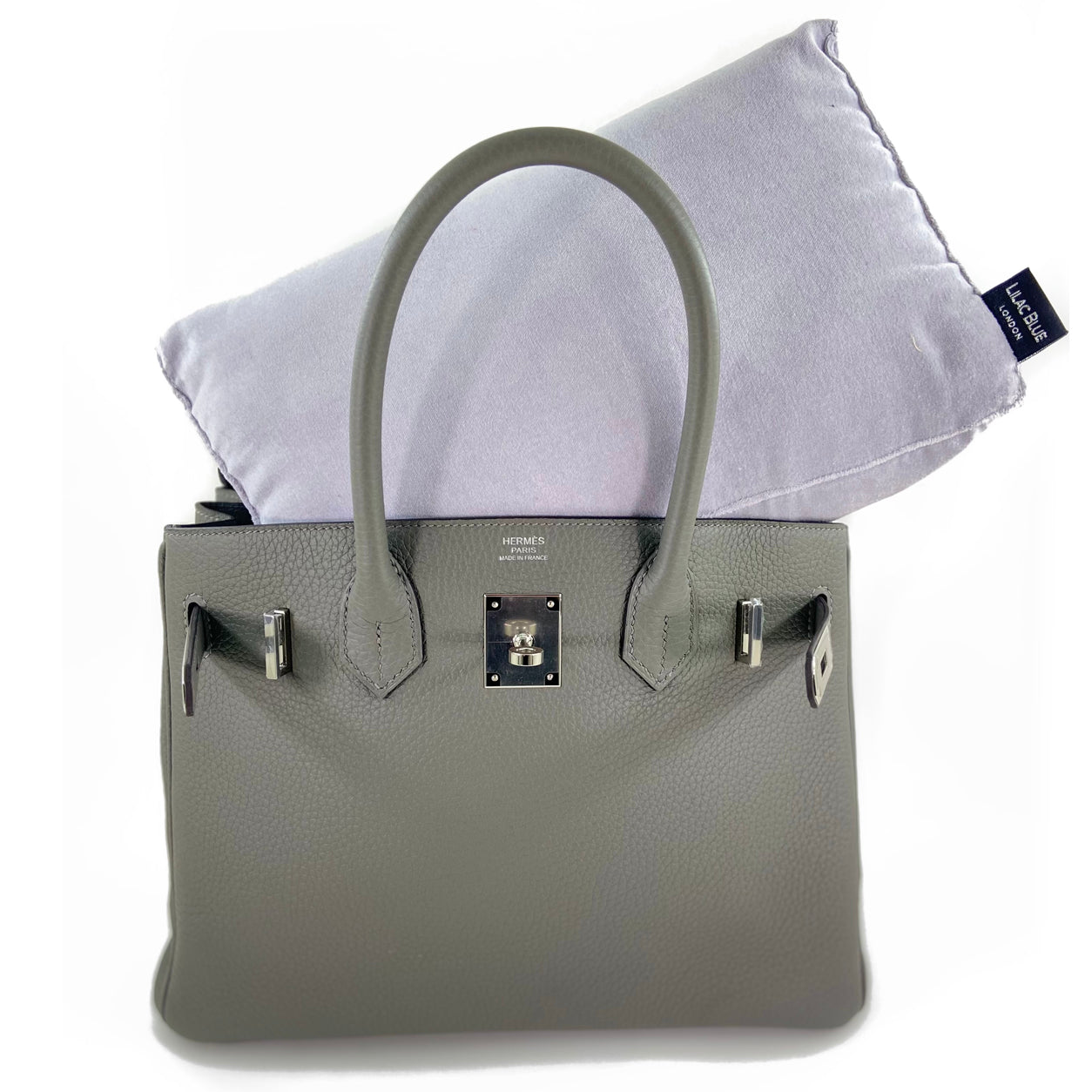 Lilac Blue Bag Pillow - Birkin 30cm