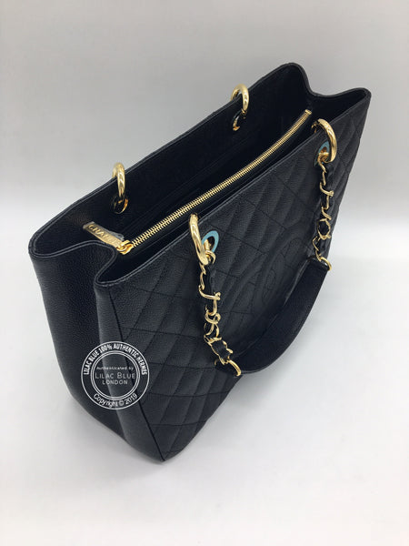 Chanel Grand Shopping Tote Black Caviar Leather GHW - Never Worn