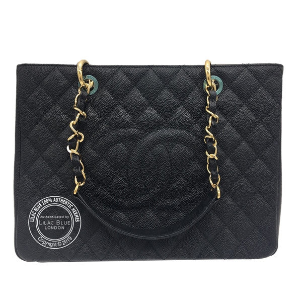Chanel Grand Shopping Tote Black Caviar Leather GHW - Never Worn