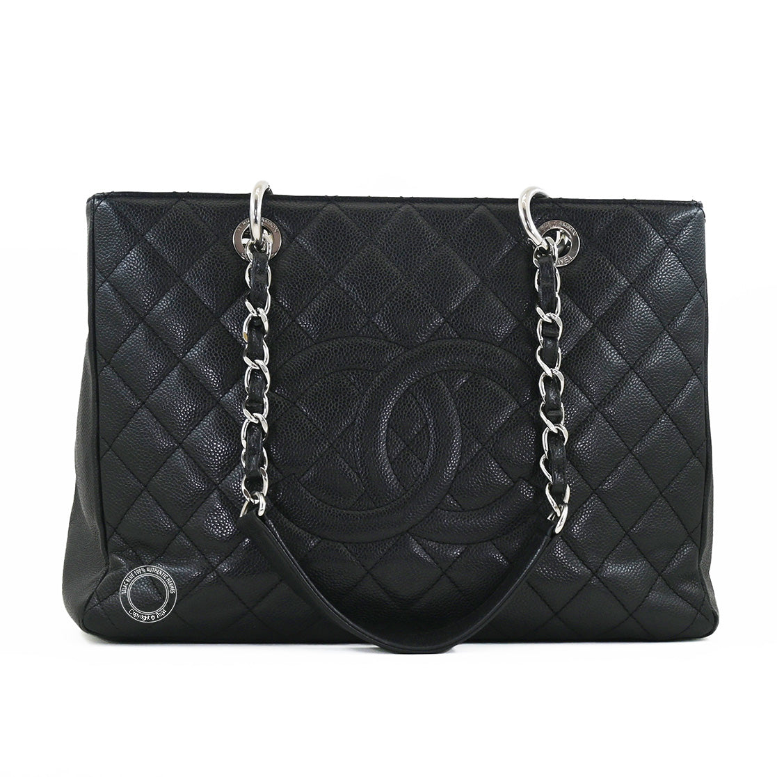 Chanel Grand Shopping Tote Black Caviar Leather PHW - Preloved