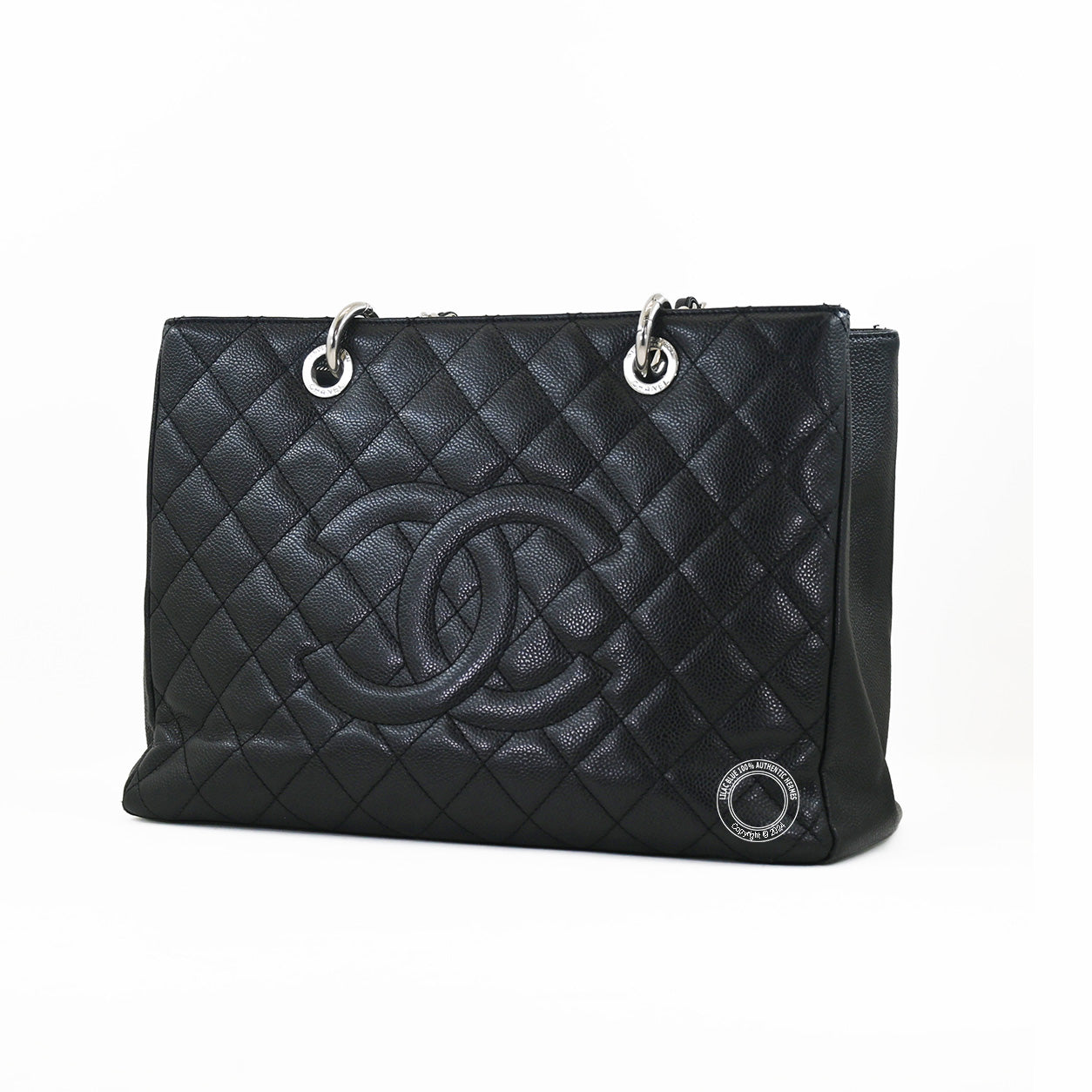 Chanel Grand Shopping Tote Black Caviar Leather PHW - Preloved