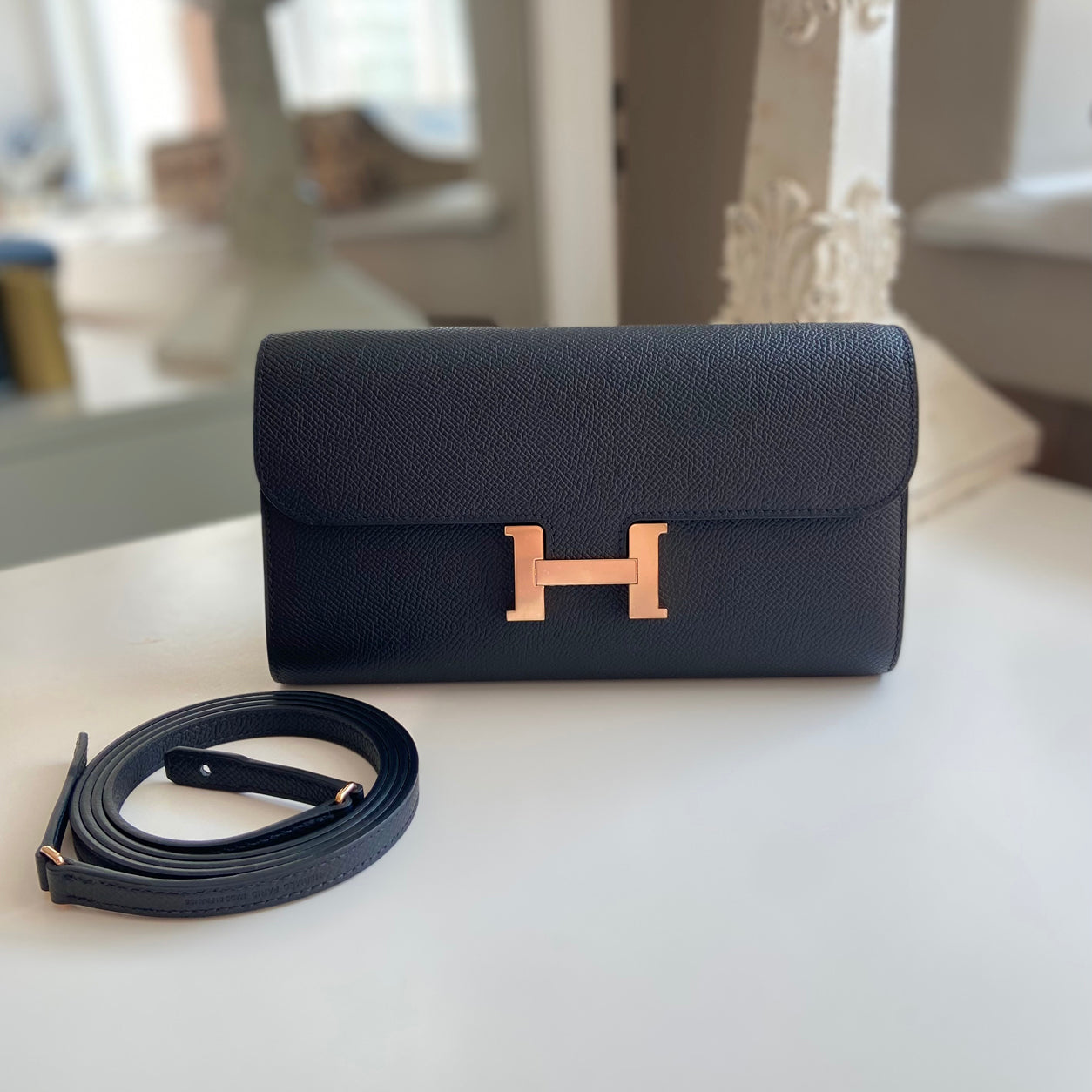 Hermes Constance Wallet To Go Black Epsom RGHW