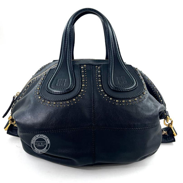 Givenchy Nightingale Black Leather GHW - Preloved