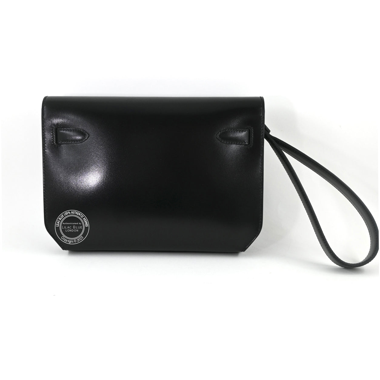 Hermes Kelly Depeche 25 Black Box PHW