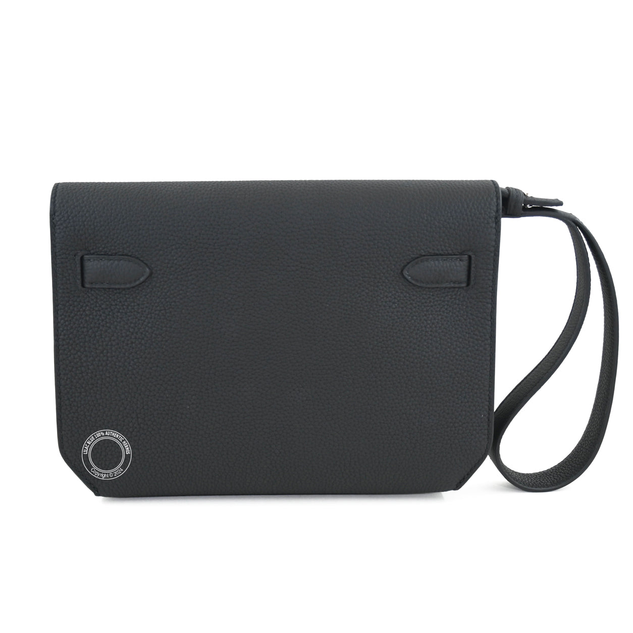 Hermès Kelly 25cm Depeche Black Togo PHW