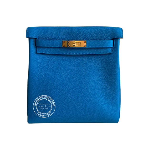 Hermès Kelly Ado Bleu Frida Clemence GHW