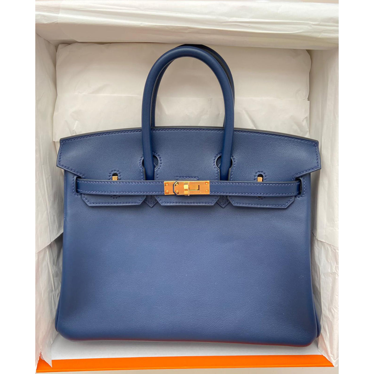 Hermès Birkin 25cm Bleu Navy Swift GHW