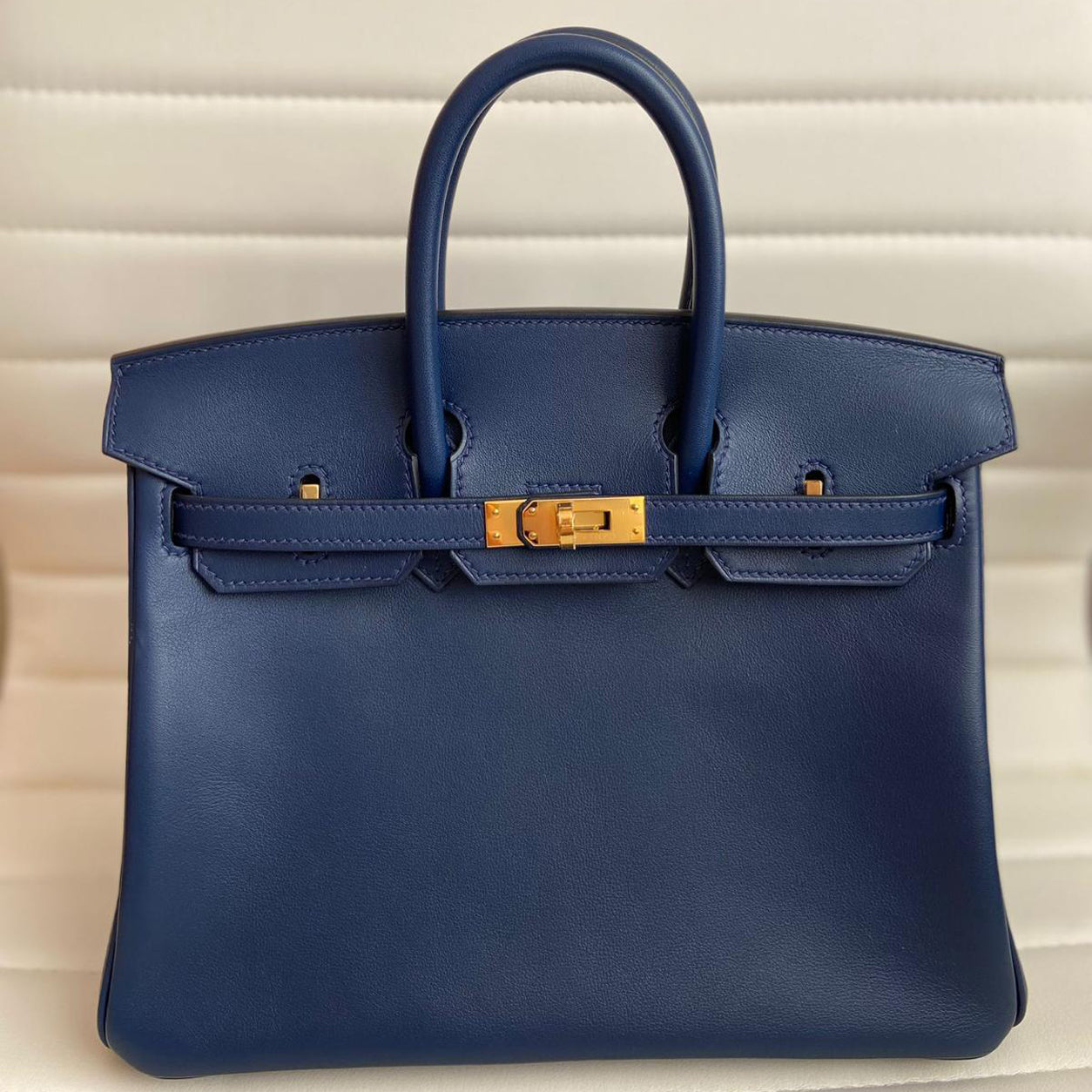 Hermès Birkin 25cm Bleu Navy Swift GHW
