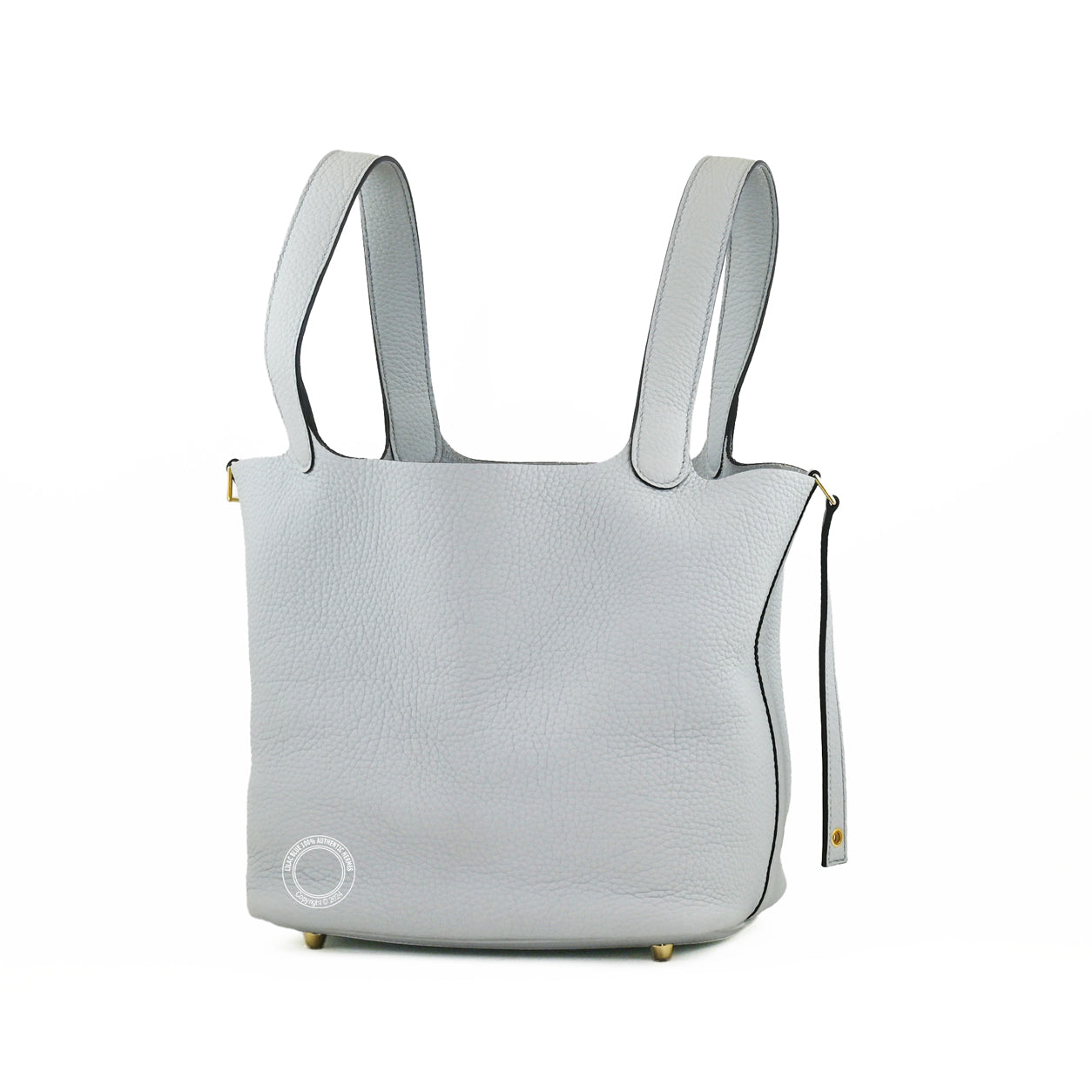 Hermès Picotin 22cm Bleu Pale Clemence GHW - Preloved