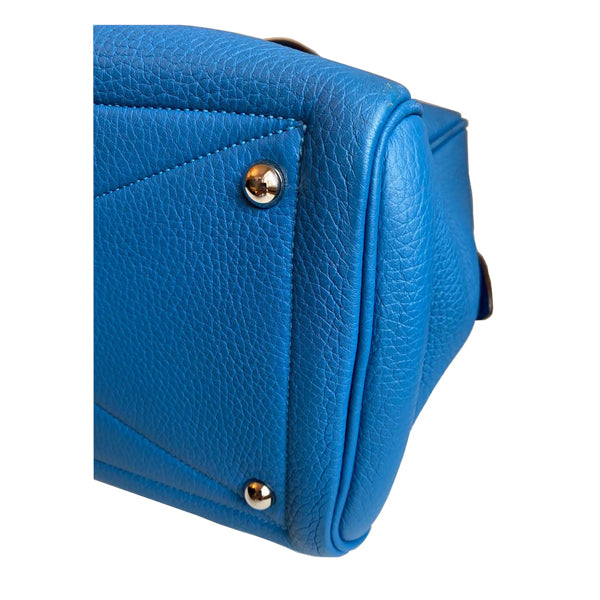 Hermès Victoria II Bleu de Galice Clemence PHW - Preloved
