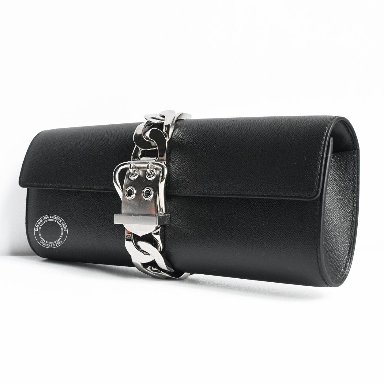 Hermes Boucle Sellier Chaîne Black Epsom PHW