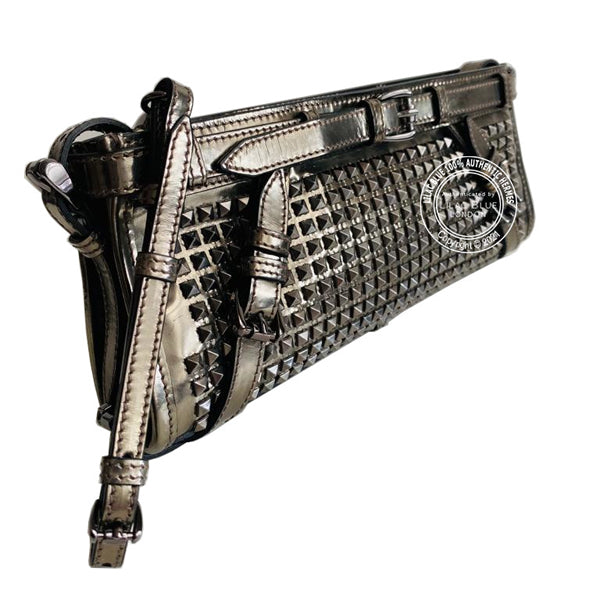 Burberry Metallic Studded Clutch - Preloved