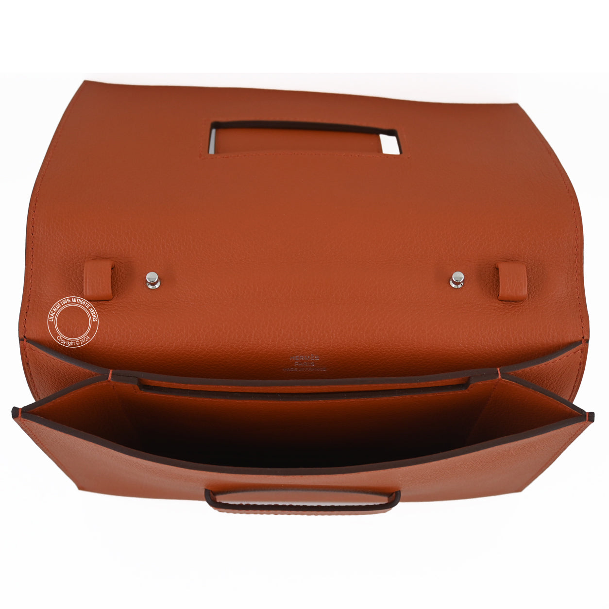 Hermès H Passant 21cm Evercolor Terre Battue/Capucine/Rouge Sellier