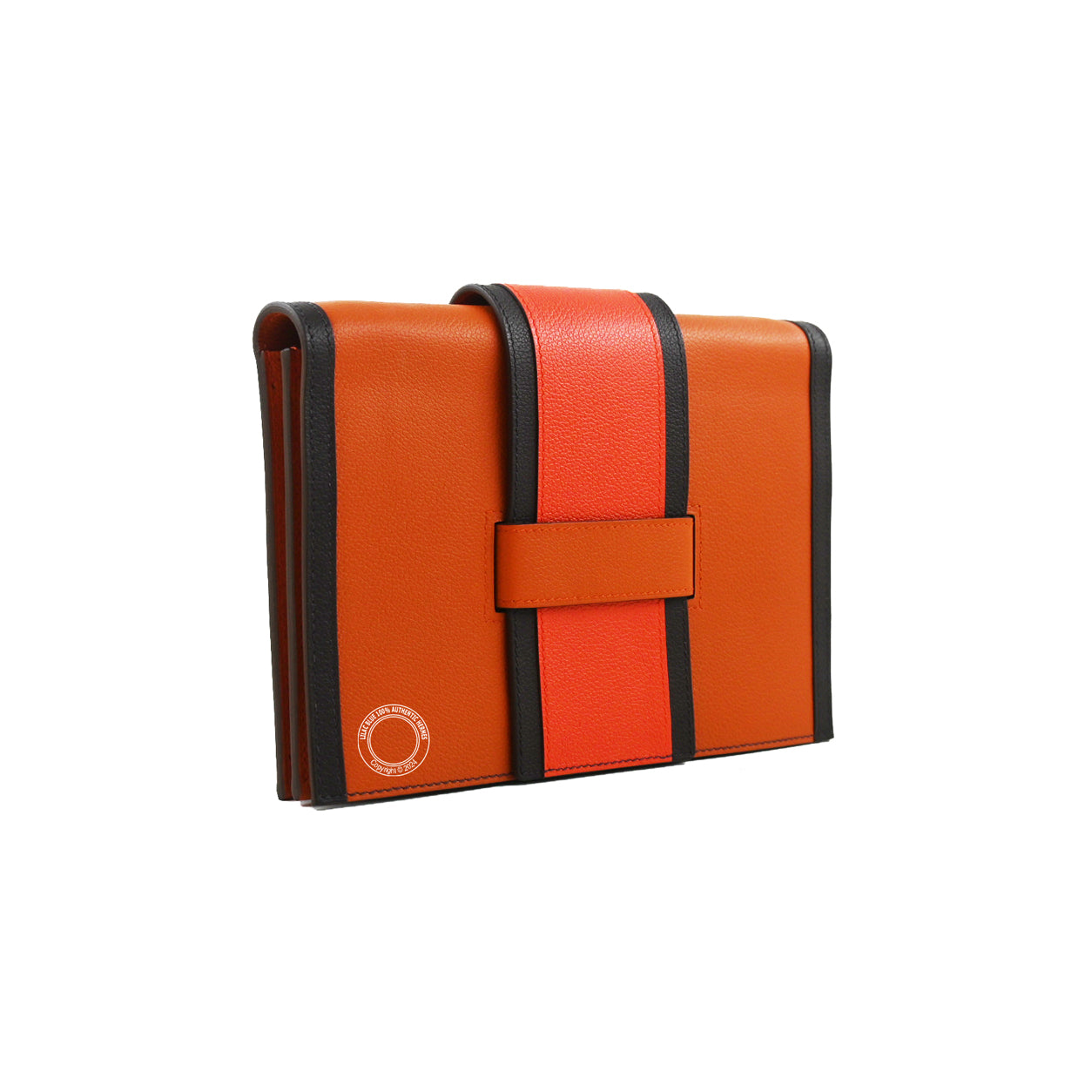 Hermès H Passant 21cm Evercolor Terre Battue/Capucine/Rouge Sellier