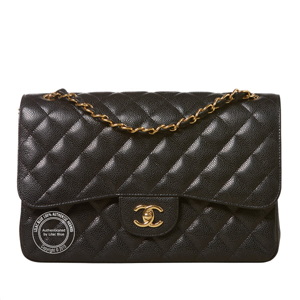 Chanel 2.55 Jumbo in Black - Preloved