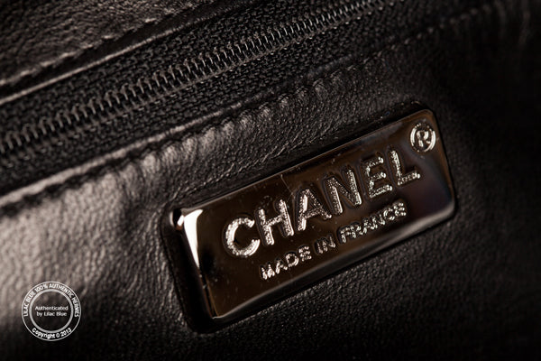 Chanel Metallic Grey Chain Bag - Preloved