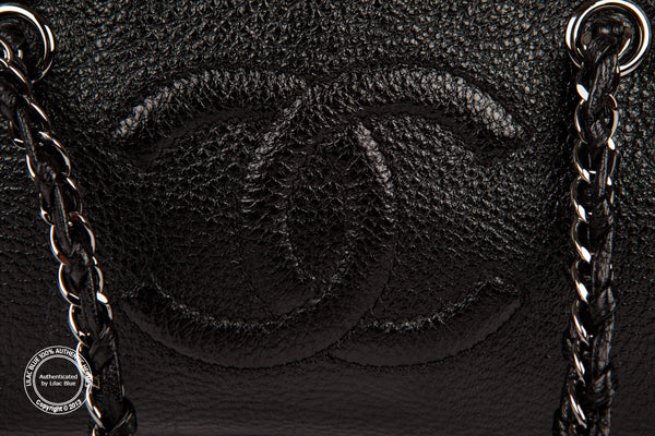 Chanel Metallic Grey Chain Bag - Preloved