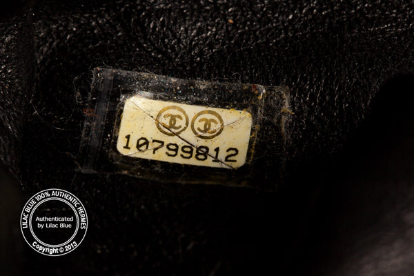 Chanel Metallic Grey Chain Bag - Preloved