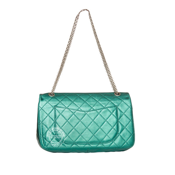 Chanel 2.55 Jumbo in Turquoise - Preloved