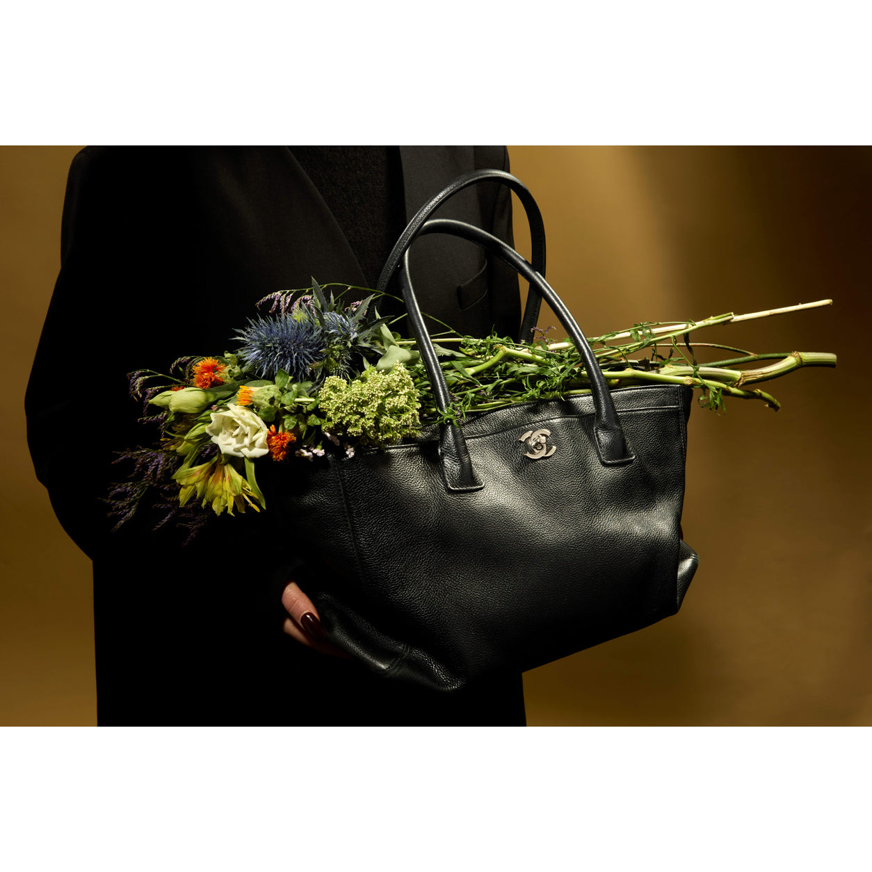 Chanel Cerf Executive Tote Black Caviar PHW - Preloved