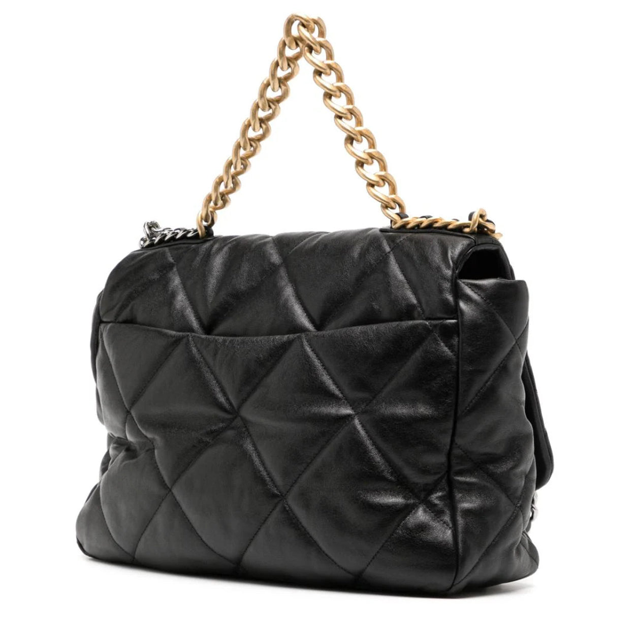 Chanel Maxi Flap 19 Black Calf GHW - Preloved