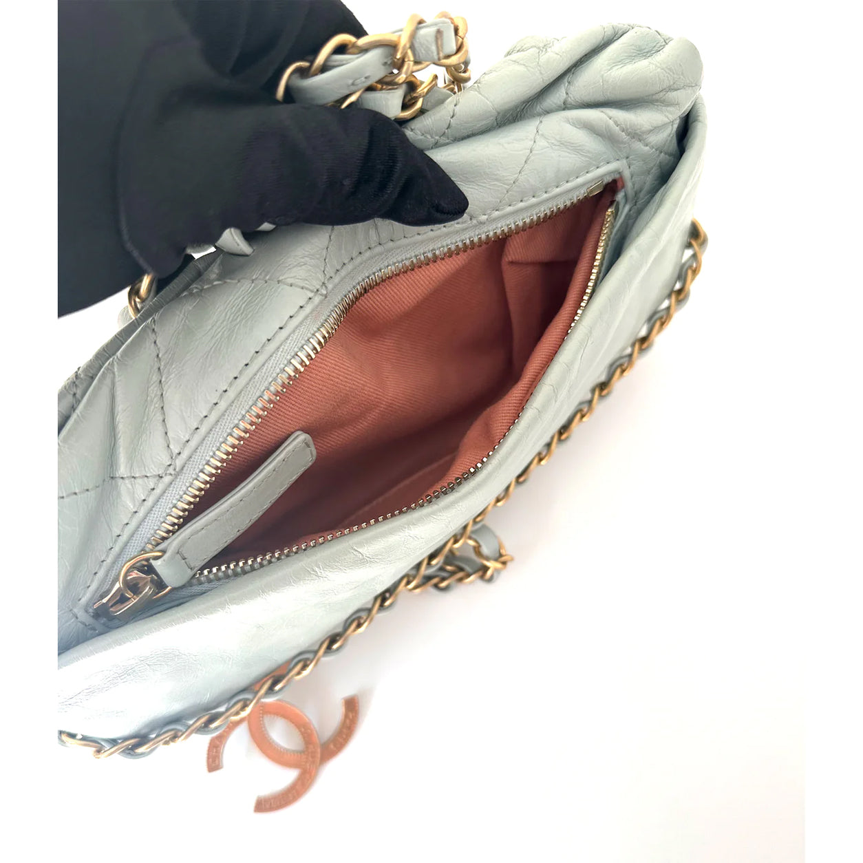 Chanel Paris Bombay Parcel Bag Mint Green Calfskin GHW - Preloved