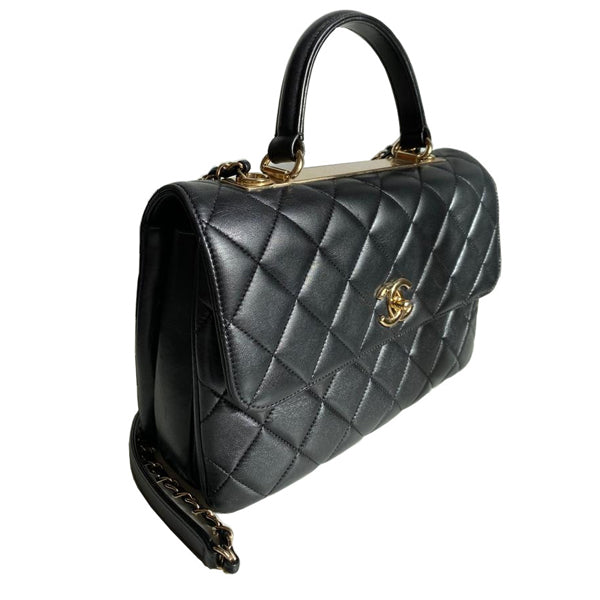 Chanel Trendy CC Black Gold - Preloved