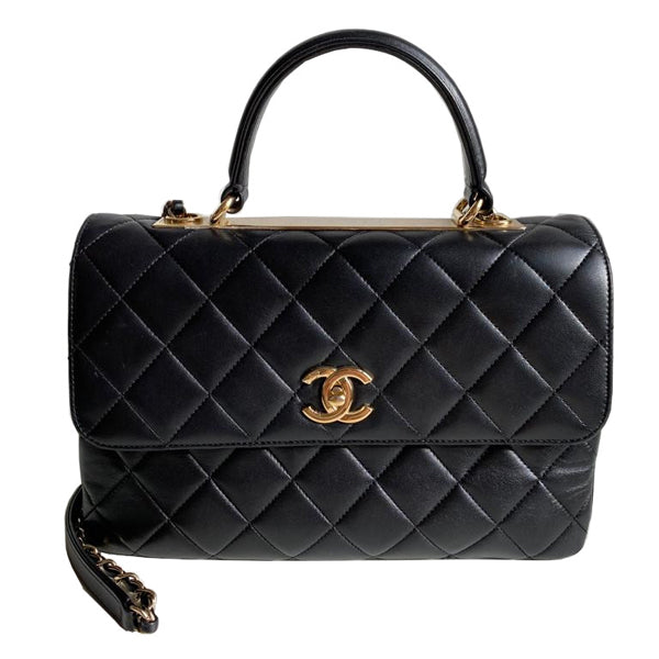 Chanel Trendy CC Black Gold - Preloved