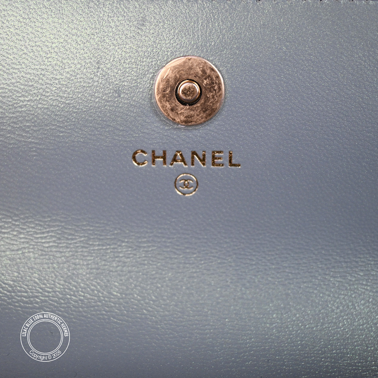 Chanel Crossbody/Phone Holder Iridescent Green Lambskin GHW - Preloved