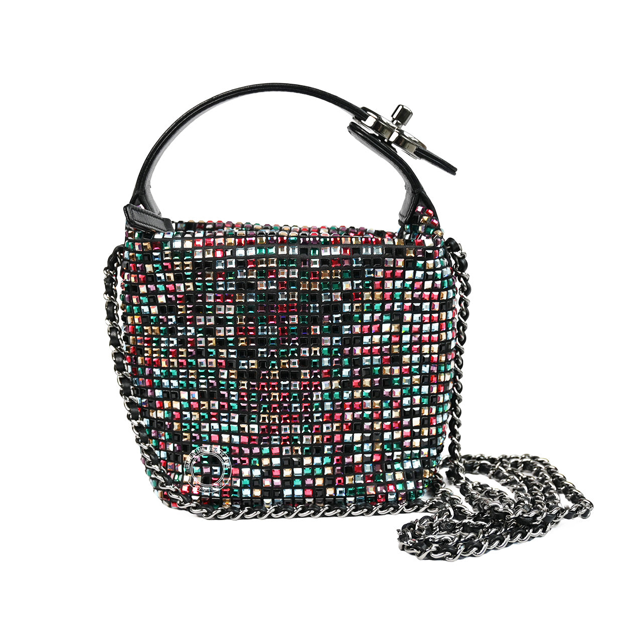 Chanel Perfect Mee Hobo Bag Multicolour with Swarovski Crystals - Preloved