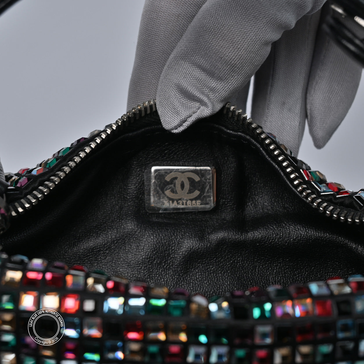 Chanel Perfect Mee Hobo Bag Multicolour with Swarovski Crystals - Preloved