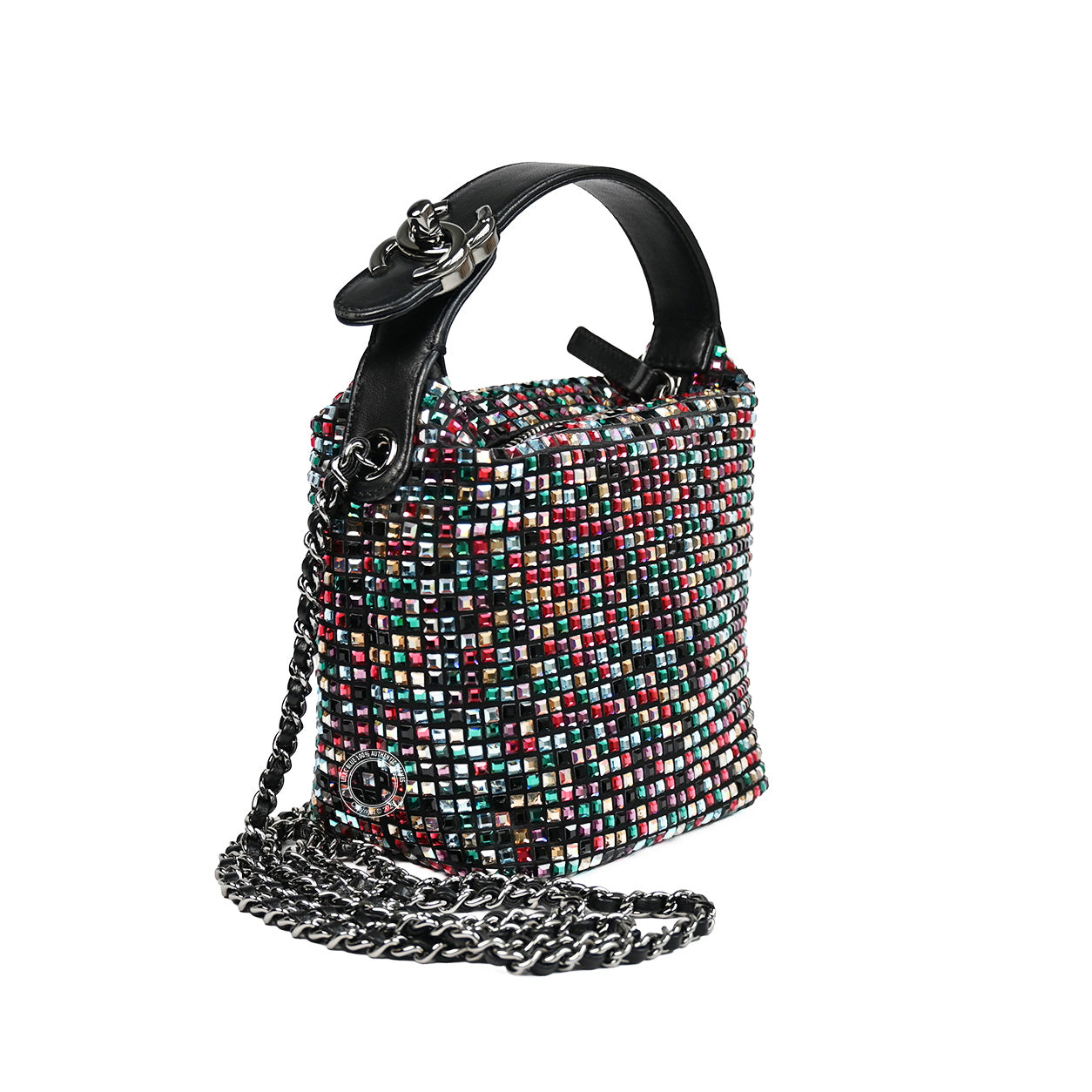 Chanel Perfect Mee Hobo Bag Multicolour with Swarovski Crystals - Preloved