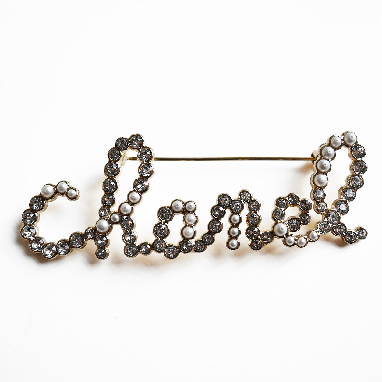 Chanel Script Brooch