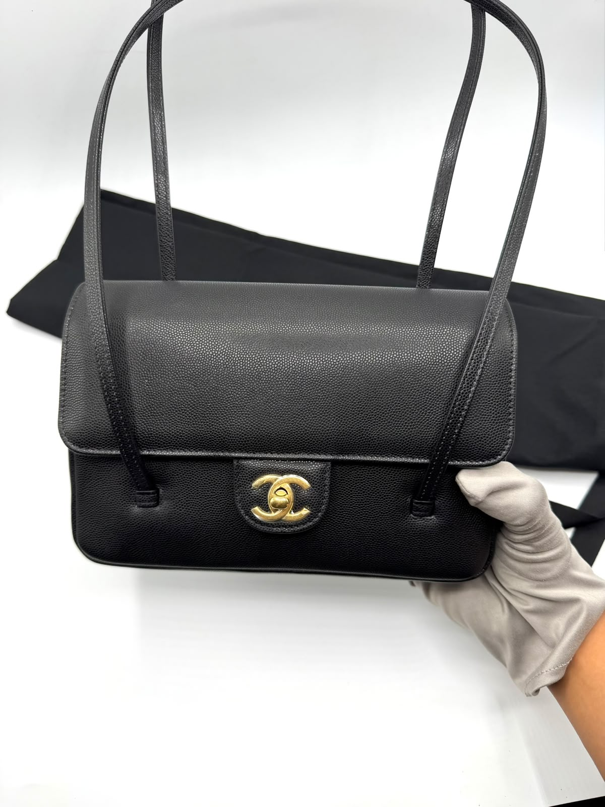 Chanel Preppy Flap Bag Small Black Caviar GHW